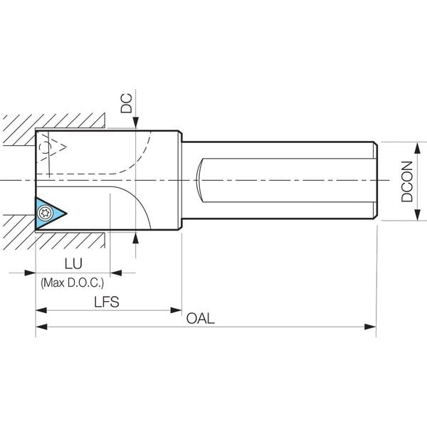 Counterbore for Socket Head Cap Screw 58