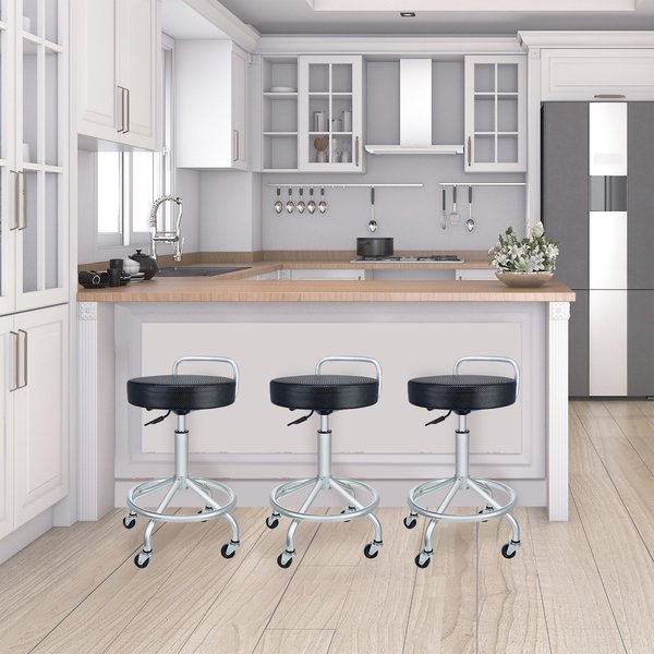 Work Stool, Cushioned Pneumatic