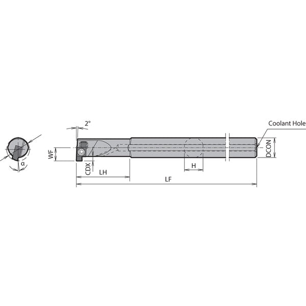 Internal Grooving Toolholder, SIGER 0810CEH