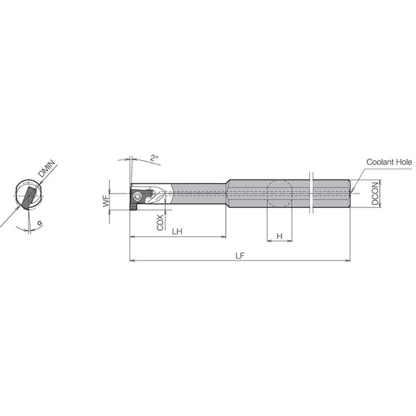 Internal Grooving Toolholder, SIGER 1010BWH