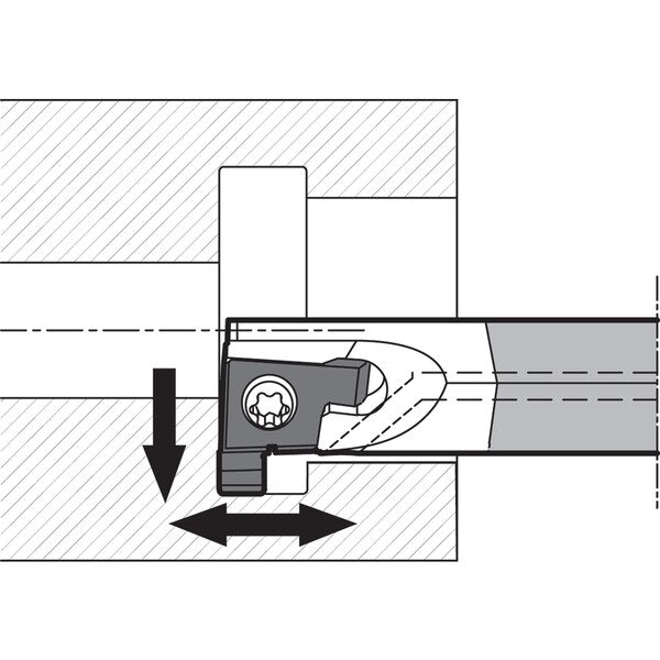 Internal Grooving Toolholder, SIGER 0808AWH