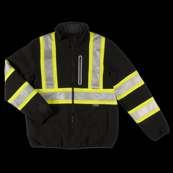Reversible Safety Jacket, SJ272-BLACK-4X