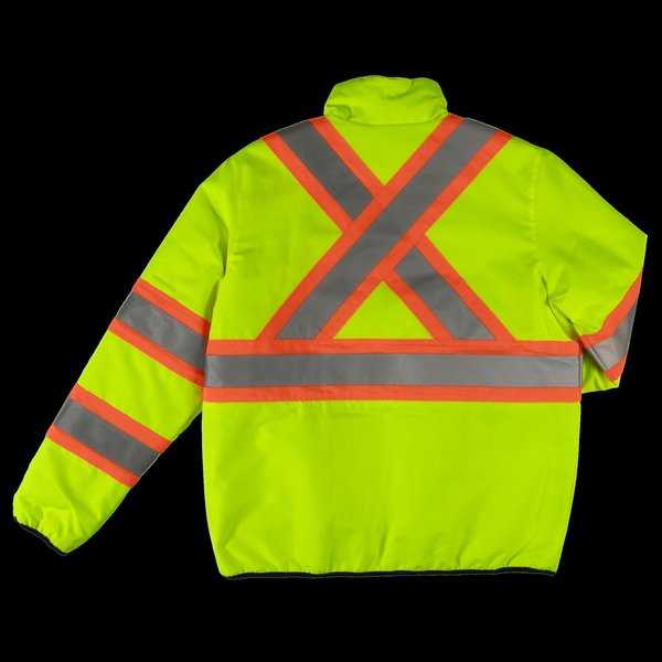 Reversible Safety Jacket, SJ271-FLGR-L