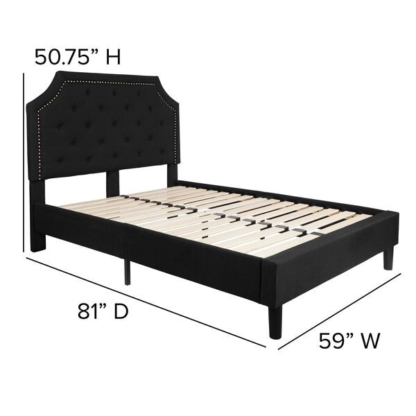 Brighton Full Platform Bed, Black