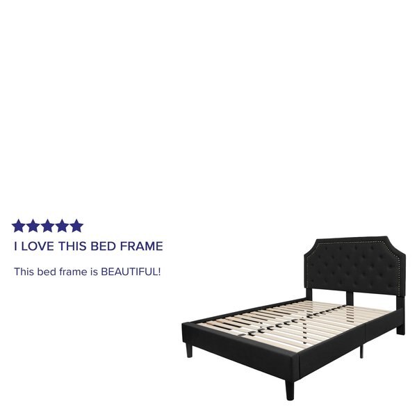 Brighton Queen Platform Bed, Black