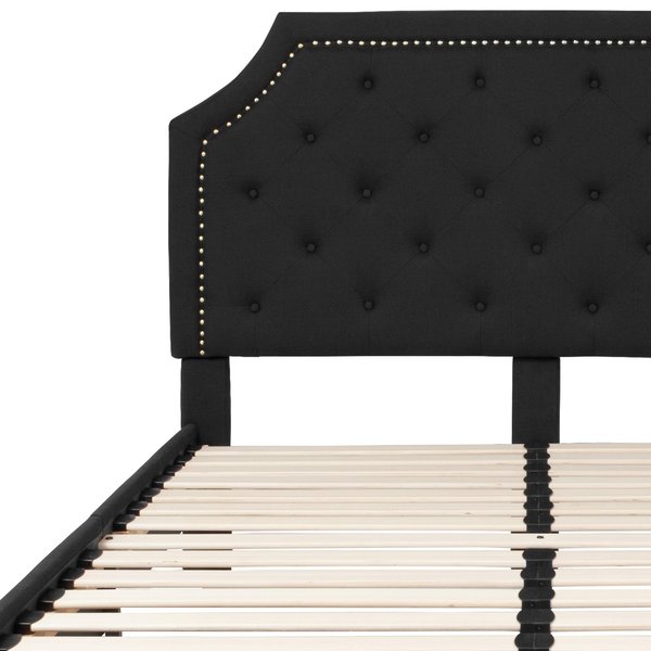 Brighton Queen Platform Bed, Black