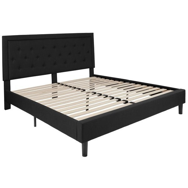 Roxbury King Platform Bed, Black