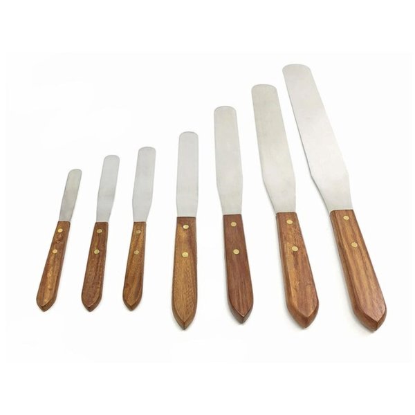 Wooden Handle Spatulas Set Of 7