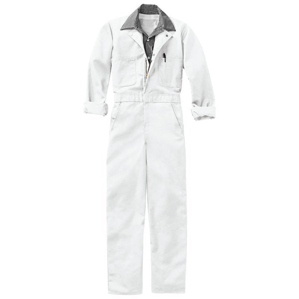 Coverall, Chest 38In., White
