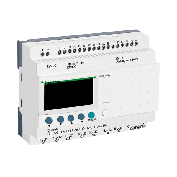 Zelio Sr3 16 Io 12Vdc Relay Out
