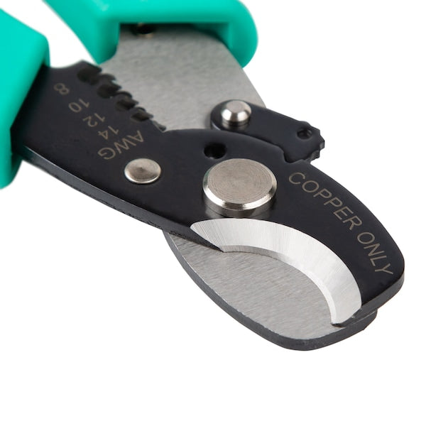 Round Cable Cutter/Stripper 14-8 AWG