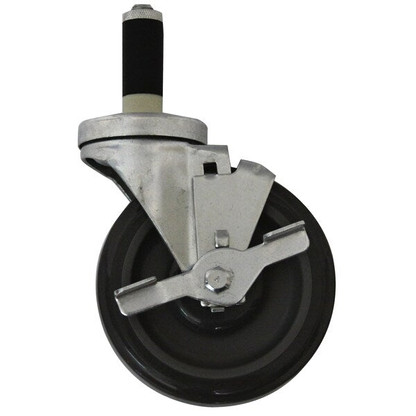 Stem Caster w/Brake, Expandable, 5