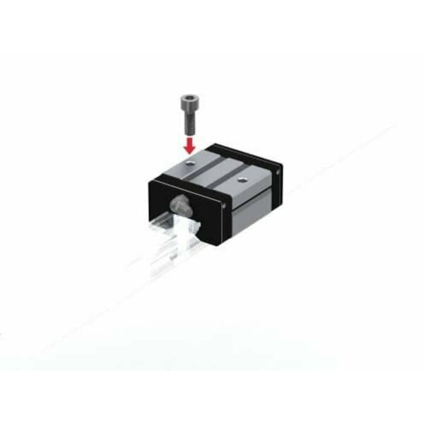 Linear Guide Carriage, 40.3 mm L, 34 mm W