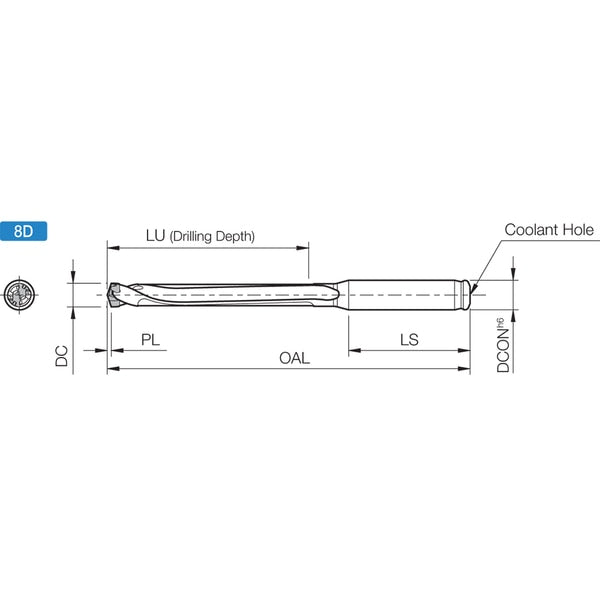 SS12DRC105M8, DRA Magic Drill
