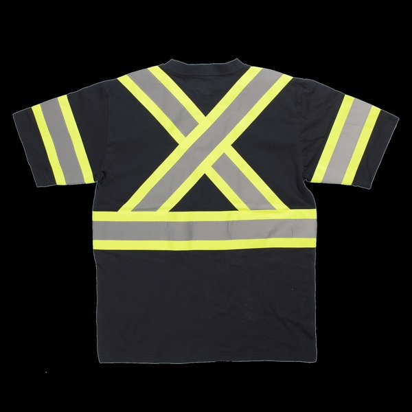 Short Sleeve Safety T-Shirt, ST111-BLACK