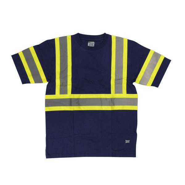 S/S Safety T-Shirt w/100pct. Cotton, Navy