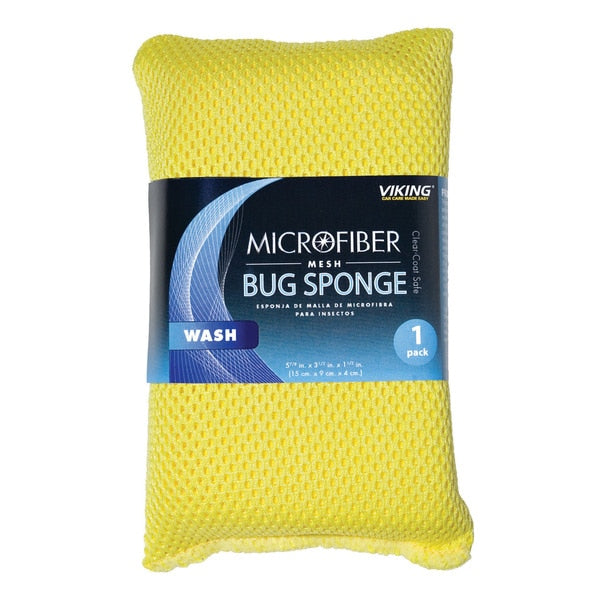 Microfiber Bug Mesh Wash Sponge, 4x6