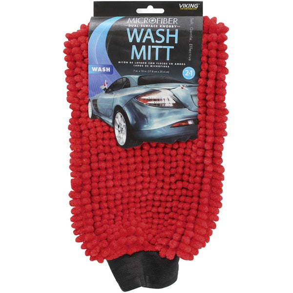 Microfiber Knobby Wash Mitt, 2 in 1