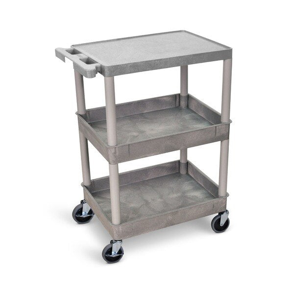 Flat Top and Tub Middle/Bottom Shelf Cart, 24
