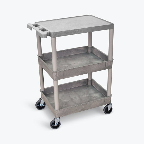 Flat Top and Tub Middle/Bottom Shelf Cart, 24