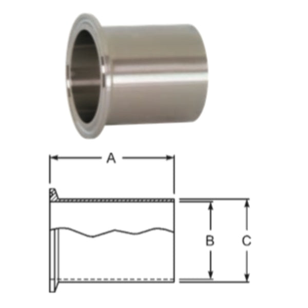 Automated Weld Clamp Ferrule 2.250
