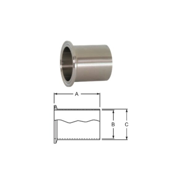 Automated Weld Clamp Ferrule 1.750