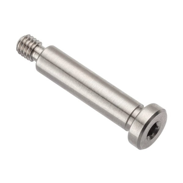Shoulder Screw, 6g Thr Sz, 4mm Thr Lg, 16 mm Shoulder Lg, 316 Stainless Steel