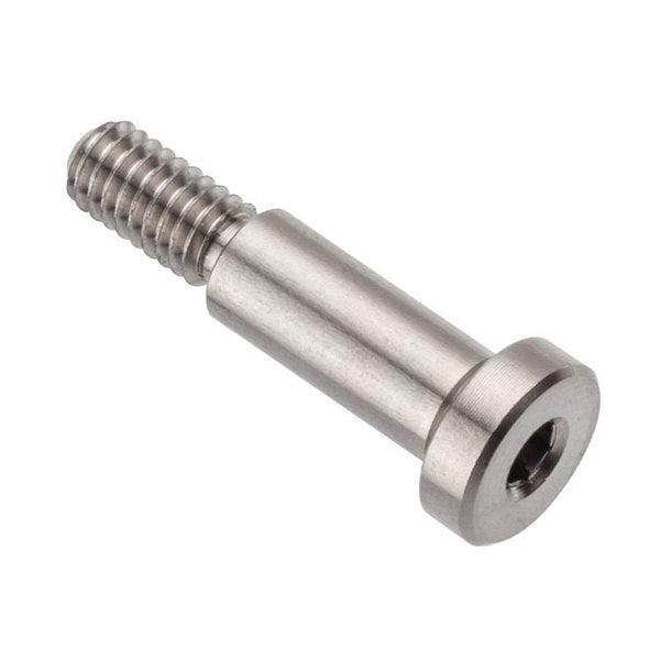 Shoulder Screw, 6g Thr Sz, 8.3mm Thr Lg, 12 mm Shoulder Lg, 316 Stainless Steel