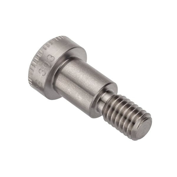 Shoulder Screw, 3A Thr Sz, 5/8 Thr Lg, 5/8 in Shoulder Lg, 18-8 Stainless Steel