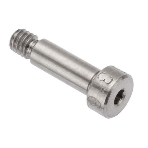 Shoulder Screw, #8-32 Thr Sz, 3/16 Thr Lg, 1/2 in Shoulder Lg, 316 Stainless Steel