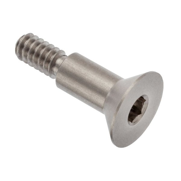 Shoulder Screw, #10-24 Thr Sz, 3/8 Thr Lg, 3/8 in Shoulder Lg, 18-8 Stainless Steel