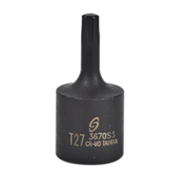 Internal Star Impact Socket, T27, 3/8