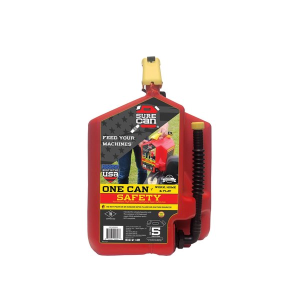 5 gal Red HDPE Type II Safety Gas Can