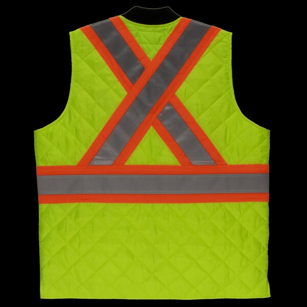 Quilted Safety Vest, SV052-FLGR-3XL