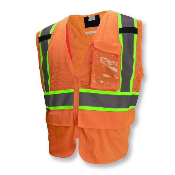 Safety Tether Vest, Type R, Orange, 2X