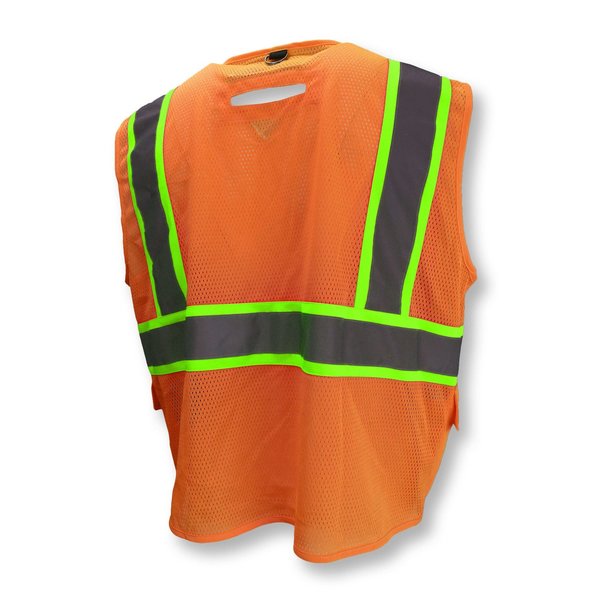 Safety Tether Vest, Type R, Orange, 2X