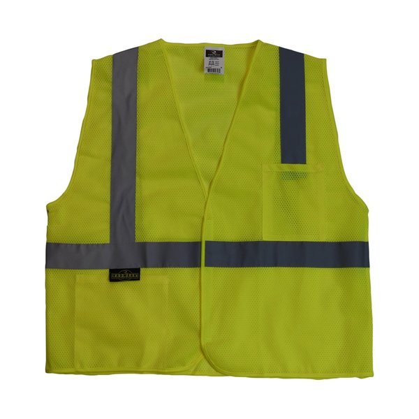 Radians SV2 Economy Type R Class 2 Mesh Safety Vest, Size: M