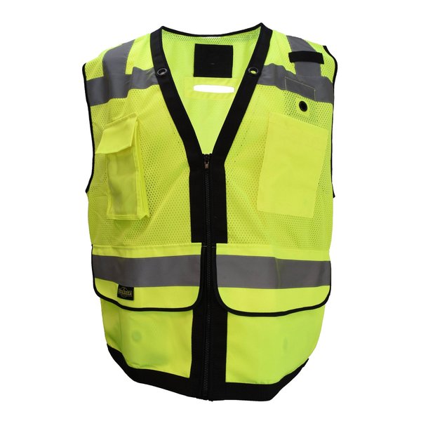 Safety Tether Vest, Heavy Duty, Green, 4X