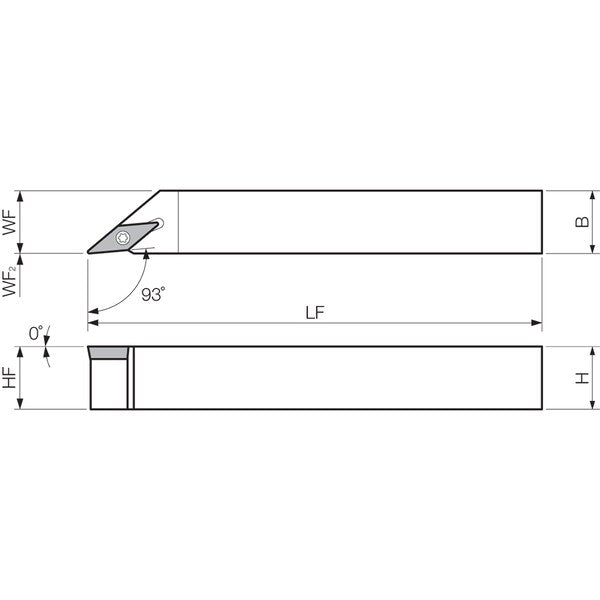 Turning Toolholder, SVJPR 1212F11FF