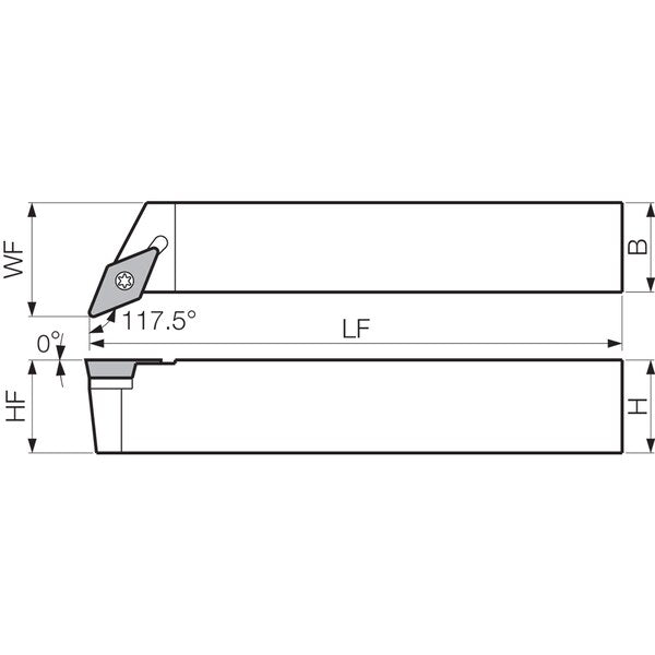 Turning Toolholder, SVPBL 2525M16N