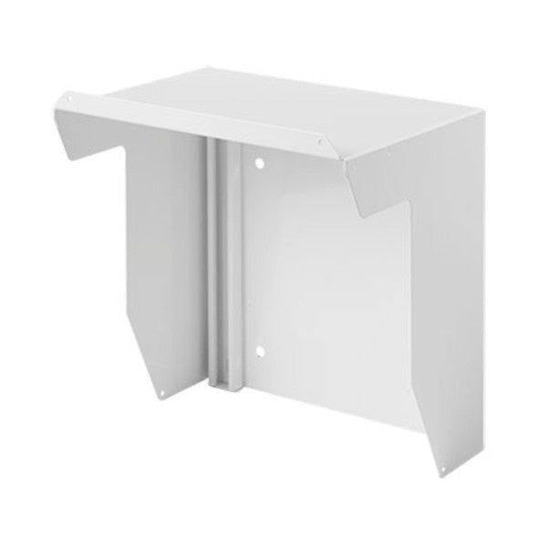 Wall-Mount Solar Shields, 20.00x20.00x11.75, White, Galvanized