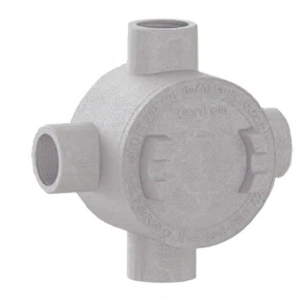 SX6 Series Round Junction Box, 5.63x5.63x3.35, Aluminum