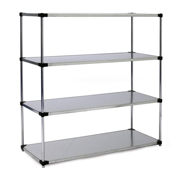Solid Shelving Unit, 4-Shelf, 18x24x63