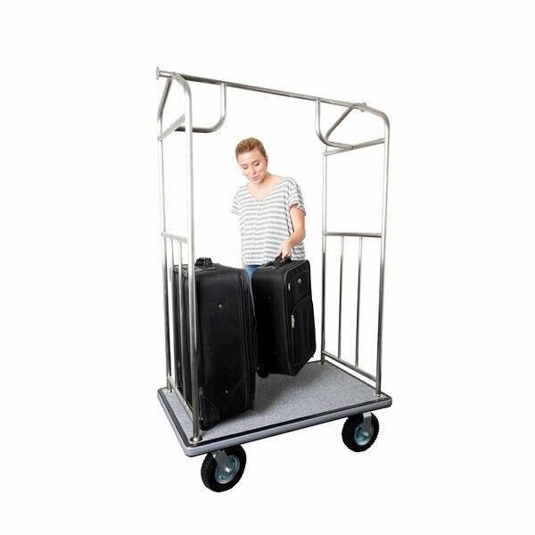 Bellmans Cart, SS, 42 x 24 x 71 In