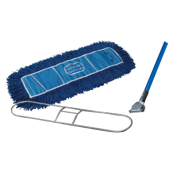 Dust Mop Complete Kit W/ Frame/Handle, Blue, WCB72CITBB