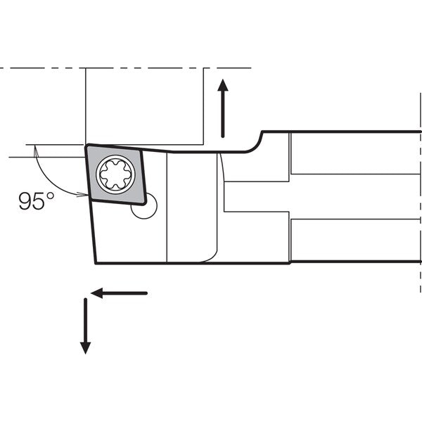 Turning Round Shank Toolholder, S20GSCLC