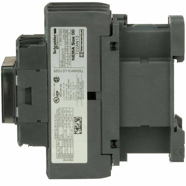 120VAC Non-Reversing Magnetic Contactor 3P 9A NEMA 00