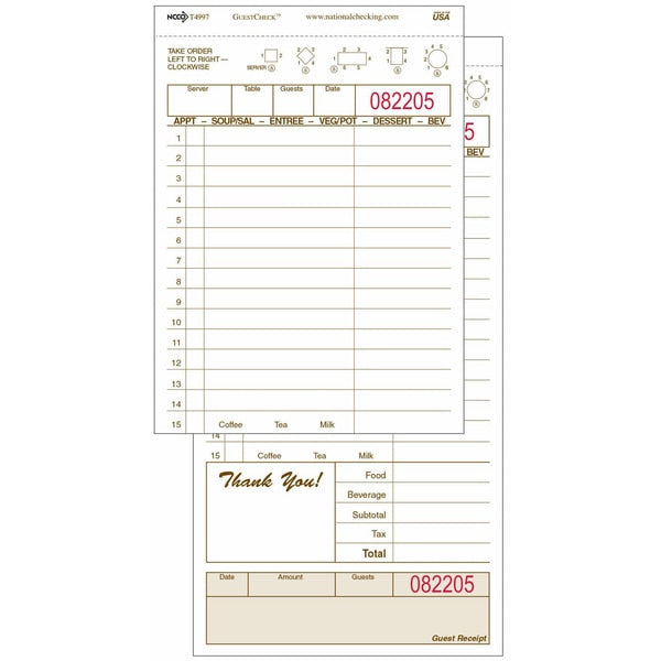 No Carbon 15 Line Gst Checks 2Pt, PK2000