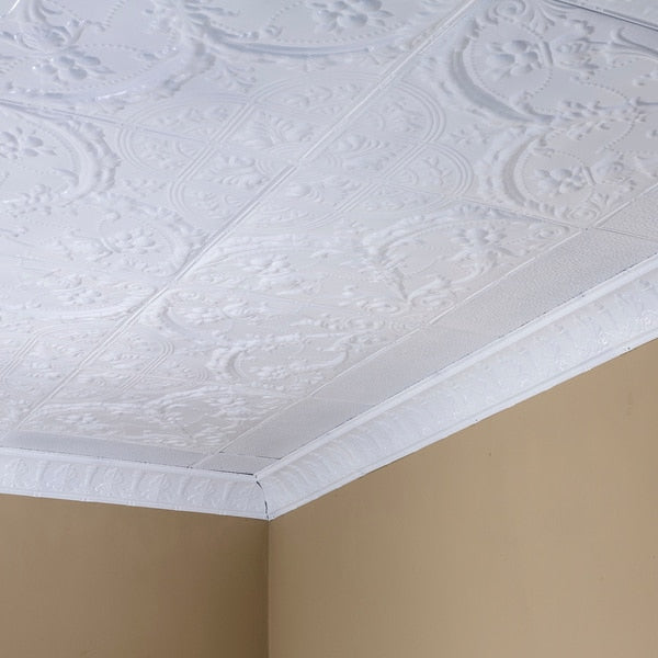 Saginaw Ceiling Tile, 24 in W x 24 in L, 5 PK