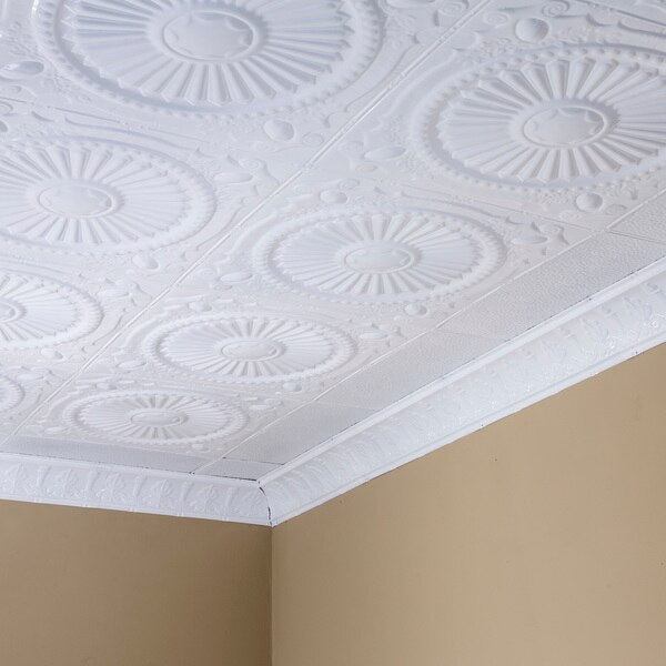Toronto Ceiling Tile, 24 in W x 24 in L, 5 PK